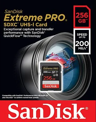 SANDISK EXTREME PRO SDXC 256GB