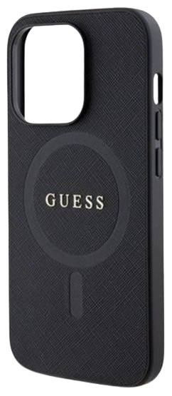 GUESS CARCASA SAFFIANO MAGSAFE IPHONE 15 PRO MAX NEGRO