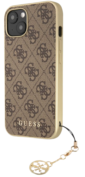 GUESS CARCASA CHARM IPHONE 13 MARRON