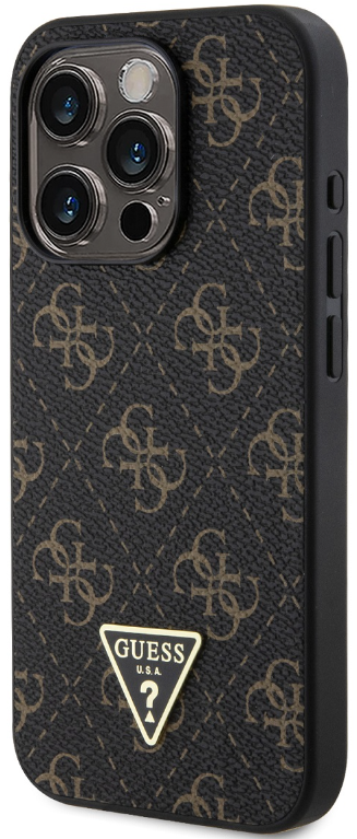 GUESS CARCASA 4G TRIANGLE LOGO IPHONE 16 PRO NEGRO