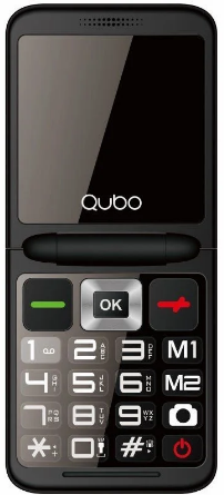 QUBO TELEFONO MOVIL X-10 NEGRO