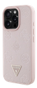 GUESS CARCASA MAGSAFE GRAINED PEONY TRIANGLE IPHONE 16 PRO ROSA