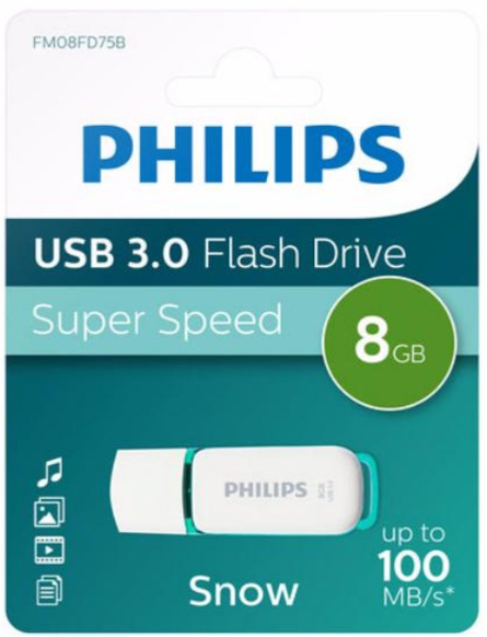 PHILIPS PENDRIVE SNOW 8GB