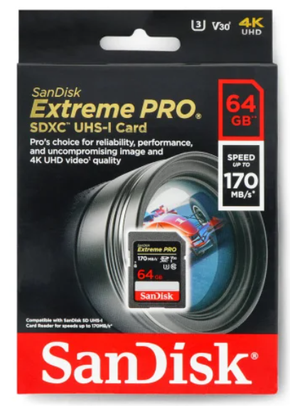 SANDISK EXTREME PRO SDXC 64GB