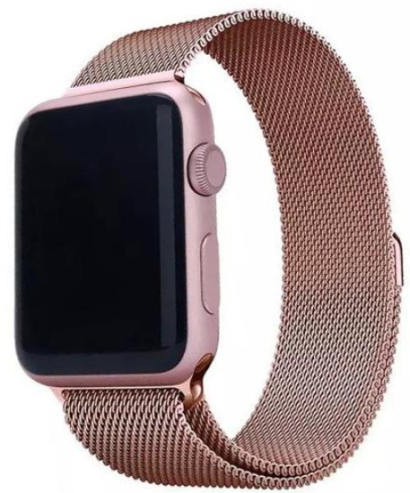 DEVIA CORREA METALICA MILANESE APPLE WATCH 38/40/41mm ORO ROSA