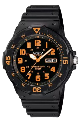 CASIO RELOJ MRW-200H-4B NEGRO / NARANJA