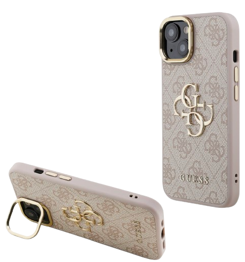 GUESS CARCASA 4G SOPORTE CAMARA IPHONE 13 ROSA