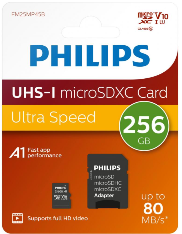 PHILIPS TARJETA MICROSDXC 256GB