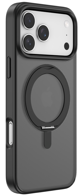 DEVIA CARCASA MAGNETIC SOPORTE GIRATORIO IPHONE 17 PRO NEGRO