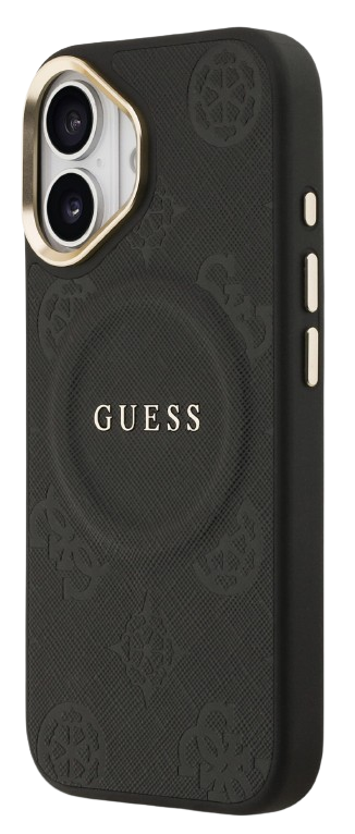 GUESS CARCASA MAGSAFE PEONY IPHONE 17 NEGRO