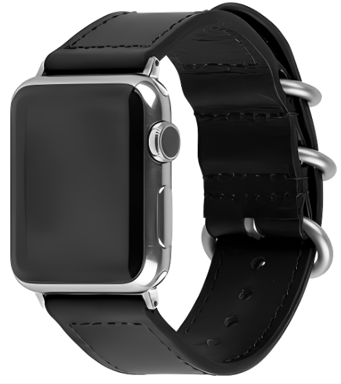 DEVIA correa piel TRICYCLIC Apple watch 38/40mm NEGRO