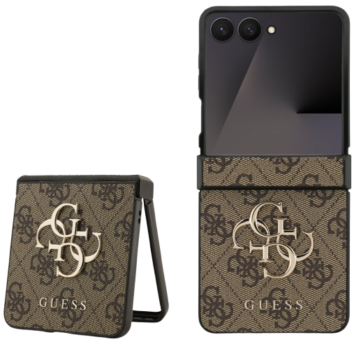 GUESS CARCASA 4G SAMSUNG Z FLIP 7 MARRON