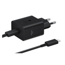 SAMSUNG CARGADOR TIPO C 45w + CABLE C-C 5A/1.8m NEGRO