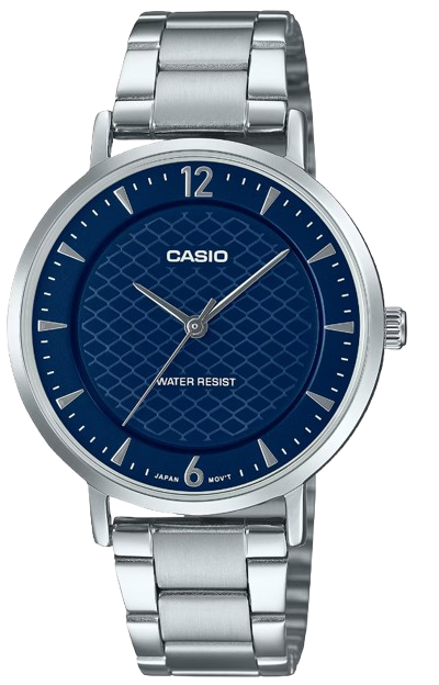 CASIO RELOJ LTP-VT04D-2A ESFERA AZUL / PLATEADA