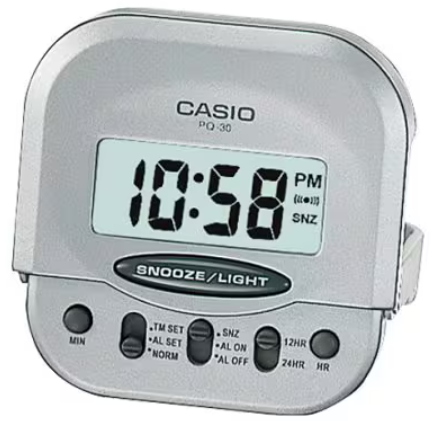 CASIO DESPERTADOR PQ-30-8D GRIS