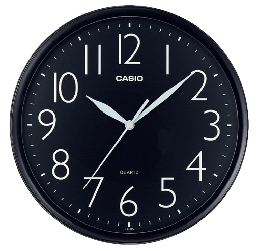 CASIO RELOJ DE PARED IQ-05-1D NEGRO