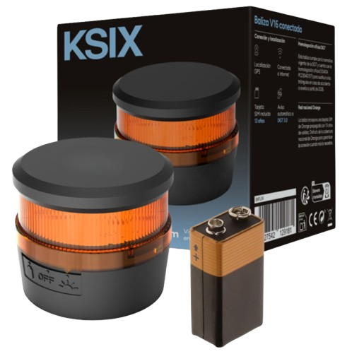 KSIX BALIZA V16 SOS HOMOLOGADA / ALTA MATRICULA / SIM INCLUIDA HASTA 2038