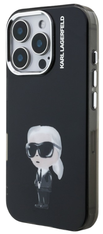 KARL LAGERFELD CARCASA  AQUARELL IPHONE 16 PRO MAX NEGRO