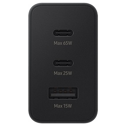 [EP-T6530NBE] SAMSUNG CARGADOR TRIO 65w PD USB C x 2, USB A