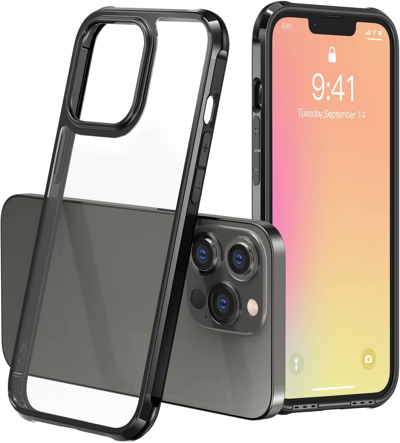 DEVIA CARCASA CRYSTAL IPHONE 14 PRO NEGRO