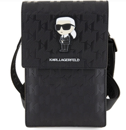 [KLWBSAKHPKK] KARL LAGERFELD BANDOLERA SAFFIANO IKONIK NEGRO