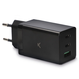 [BXCD2C67MIN] KSIX CARGADOR 67 W, Multipuerto 2 X Usb-C + 1 X USB NEGRO