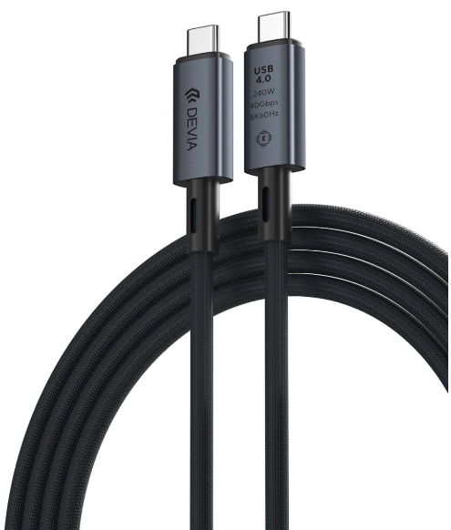 DEVIA CABLE EXTREME C-C 240W PD 40G BPS 8K 60Hz 1M NEGRO | Riviera ...