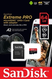 [SDSQXCU64GG] SANDISK EXTREME PRO MICRO SD 64GB