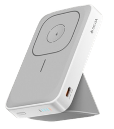 [DSTESSPD3N1W] DEVIA BATERIA AUXILIAR MAGNETICA CON SOPORTE 3 EN 1 10000mAh BLANCO