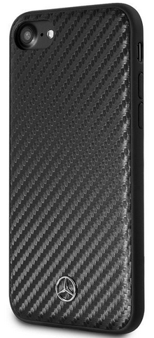MERCEDES BENZ CARCASA CARBONO IPHONE 8/7/6/SE NEGRO