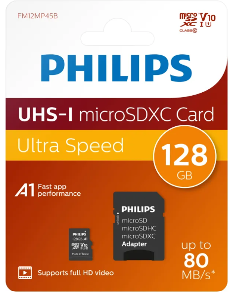 PHILIPS TARJETA  MICRO SD 128 GB