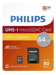 [PHLMICROSSD64] PHILIPS TARJETA  MICRO SD 64GB