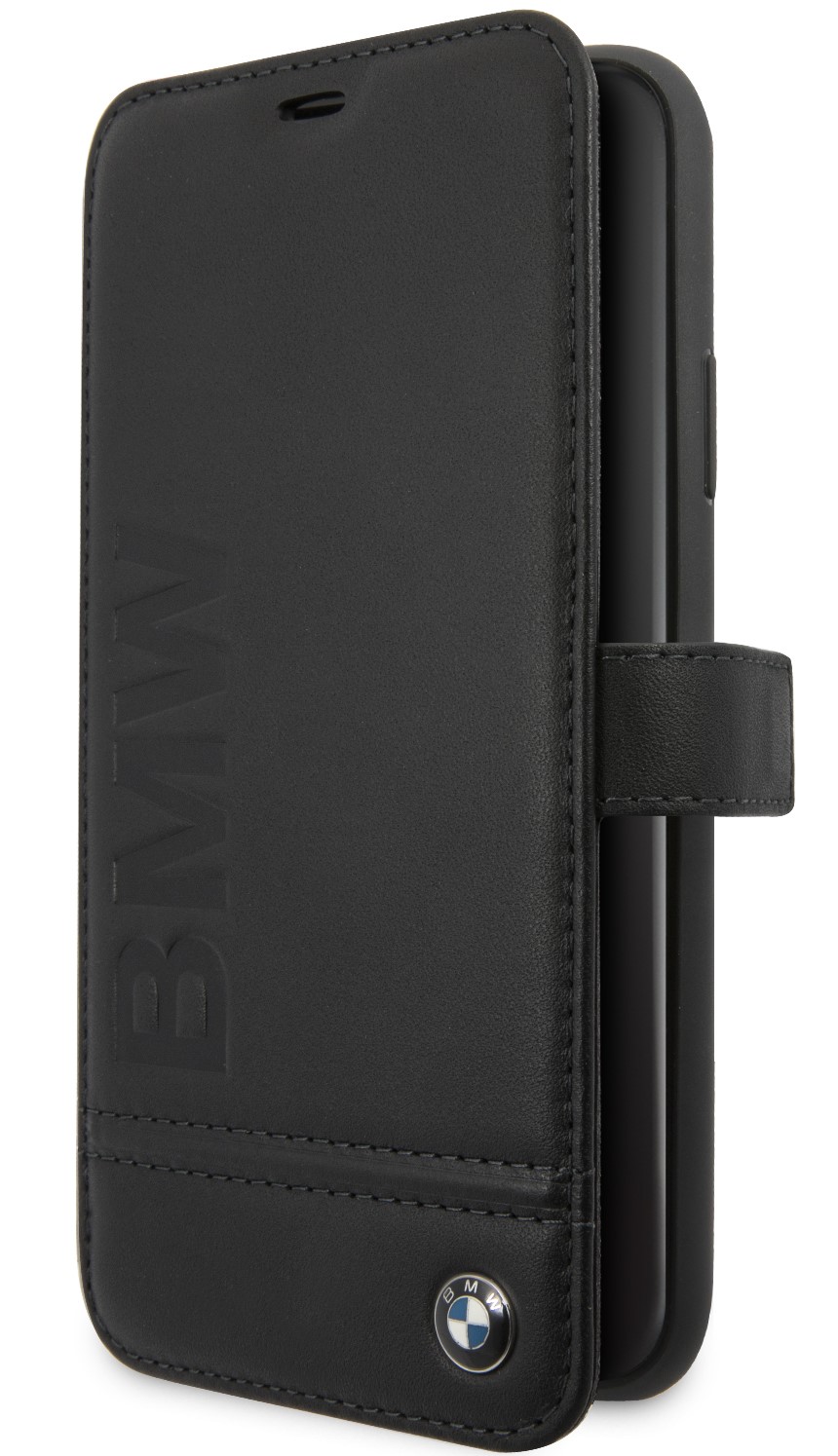 BMW funda SIGNATURE IPhone 12 PRO MAX piel NEGRO