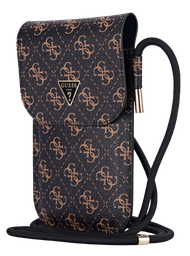 [GUOWBPG4TGNK] GUESS BANDOLERA 4G TRIANGLE CORD NEGRO