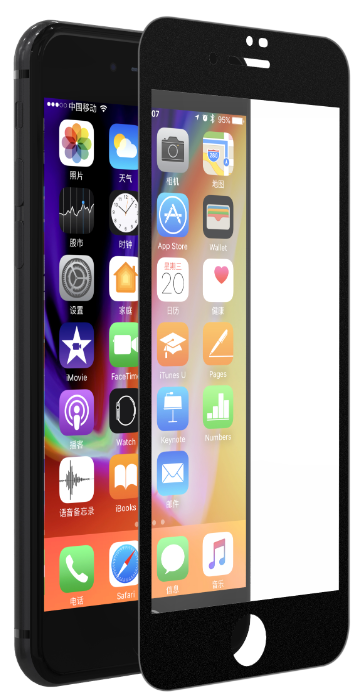 DEVIA CRISTAL TEMPLADO IPHONE 6/6s NEGRO