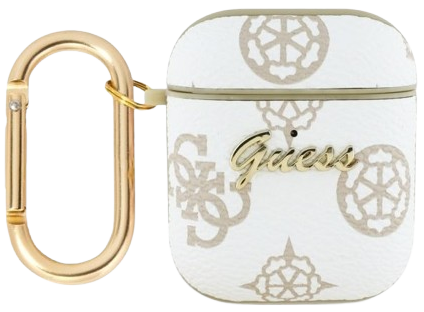 GUESS FUNDA 4G HOOK AIRPODS 1/2 BLANCO