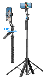 [DSTTSIASS] DEVIA PALO SELFIE FACE TRACKING IA / GIMBALL / MANDO