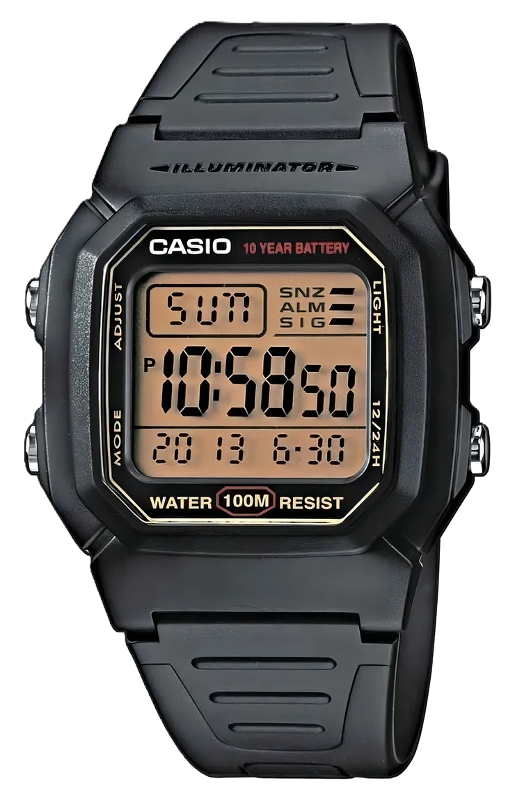 CASIO RELOJ W-800HG-9AVDF ILLUMINATOR NEGRO