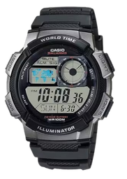 [AE200W1A] CASIO RELOJ AE-200W-1A ESFERA GRIS/ CORREA NEGRA