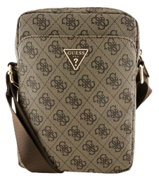 [GUTB8P4GFTSW] GUESS BANDOLERA 8" 4G TRIANGLE LOGO MARRON