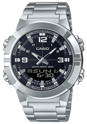 [AMW870D1A] CASIO RELOJ AMW-870D-1A PLATA / AZUL MARINO