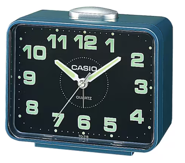 CASIO DESPERTADOR TQ-218-2D AZUL / NEGRO